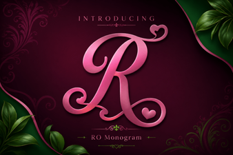 Elegant Ro Monogram Font for Personalized Design Projects