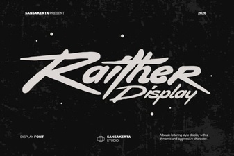 Raither Display Font for Bold Typography Projects