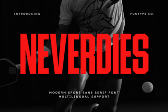 Neverdies Font: Bold Typography for Creative Projects