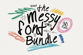 Messy Type Bundle: Creative Fonts for Bold Designs